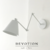 Aplique de pared blanco con múltiples movimientos verticales en 4 sectores