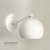 Aplique de pared blanco MINI múltiples movimientos verticales en 2 sectores pantalla media esfera en internet