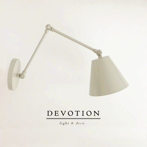 Aplique de pared con movimientos verticales color Greige