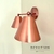 Aplique de pared de 2 luces cobre viejo con movimientos en las pantallas - comprar online