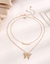 Duo de collares butterfly - comprar online