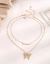 Duo de collares butterfly - comprar online