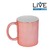 Caneca Cerâmica Metalizada p/ Sublimação Rose Gold 325ml