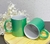 Caneca Cerâmica p/ Sublimação Perolada Verde 325ml - comprar online