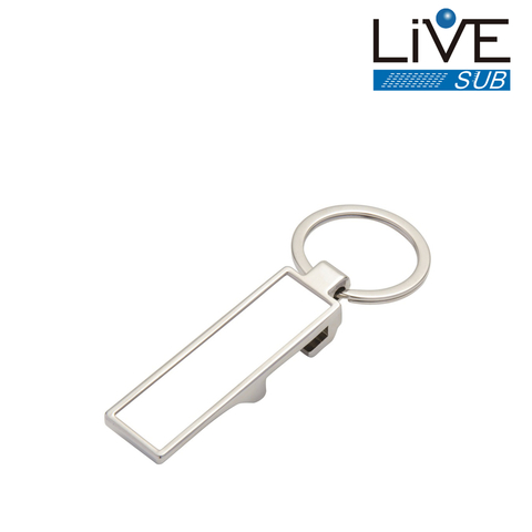 Chaveiro de Metal p/ Sublimação Abridor de Garrafa Retângular