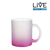 Caneca Vidro Fosco p/ Sublimação Degradê Roxo 325ml