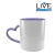 Caneca Cerâmica Branca p/ Sublimação 325ml Alça Coração e Interno - loja online