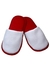 Pantufa Adulto p/ Sublimação Vermelho/Branco - comprar online