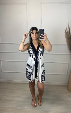 Vestido Curto Indiano Mandala Branco - AUTHENTIC STORE LTDA