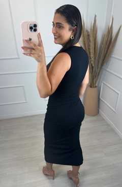 Vestido Midi Hanna Preto 43637 - AUTHENTIC STORE LTDA