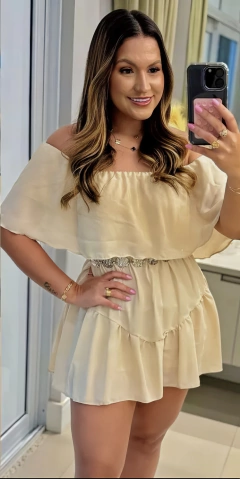 Vestido Macaquinho Kessia Nude na internet