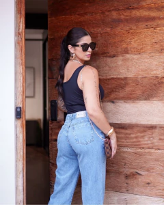 Calça Wide Leg Camila Jeans Claro