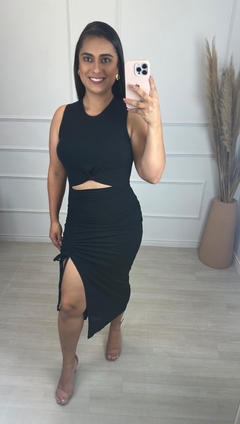 Imagem do Vestido Midi Hanna Preto 43637