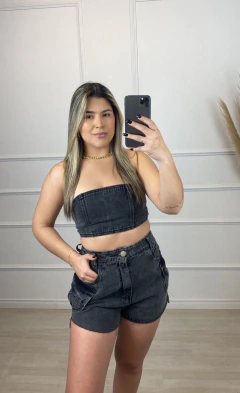 Imagem do Conjunto All Jeans Estonado Preto