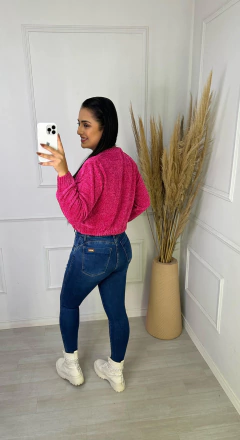 Cropped Tricout Jasmim Pink - comprar online