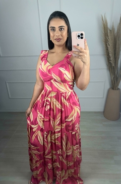 Vestido Longo Taina Pink 3408 - loja online