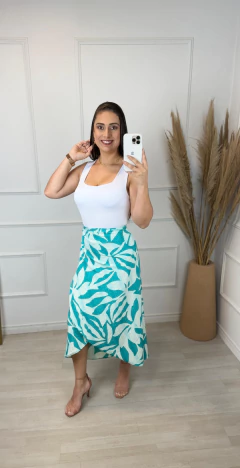 Saia Midi Tropicália Envepole Verde - AUTHENTIC STORE LTDA