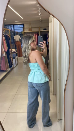 Tomara Que Caia Peplum Verde Agua na internet