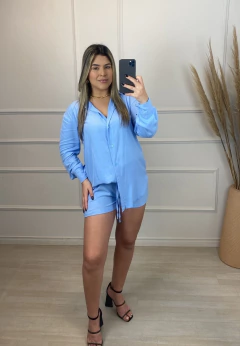 Imagem do Conjunto Tradicional Viscolinho Azul Bebê