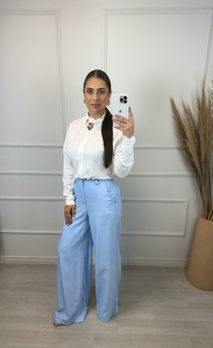 Imagem do Calça Pantalona Sensorial Lais Azul Bebê