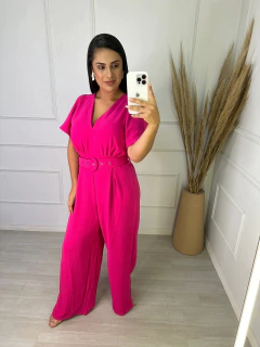 Macacao Pantalona Munique 1151 Pink na internet