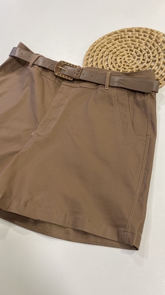 Shorts Resinado Plus Size Marisa Nude - comprar online