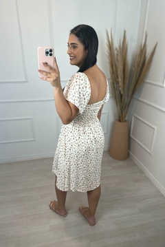 Vestido Curto Liberty Lais Off White na internet
