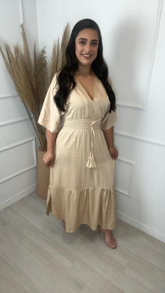 Vestido Kaftan Tamires Nude - comprar online