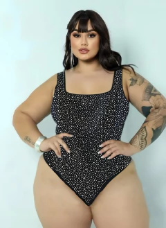 Body Plus Decote Quadrado Com Pedraria - AUTHENTIC STORE LTDA