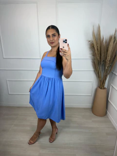 Vestido Curto Thamy Azul