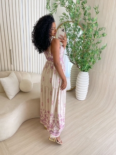 Vestido Floral Poliana Roxo - comprar online