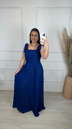 Vestido Longo Thayse Azul Royal - loja online