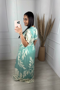 Vestido Longo Kaftan Verde 70257 na internet
