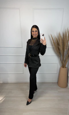 Conjunto Blazer Mais Calça Preto - AUTHENTIC STORE LTDA