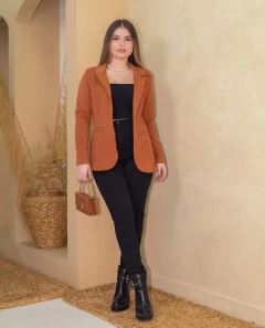 Blazer Feminino Alongado Caramelo - loja online