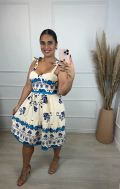 Vestido Curto Poliana Azul 2202