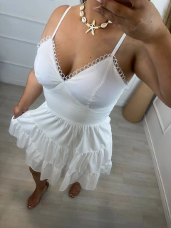 Vestido Curto Aline Branco 318 - comprar online
