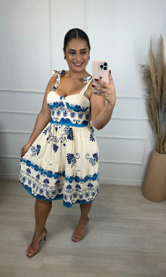Imagem do Vestido Curto Poliana Azul 2202