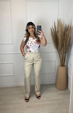 Calça Alfaiataria Zara Nude - loja online