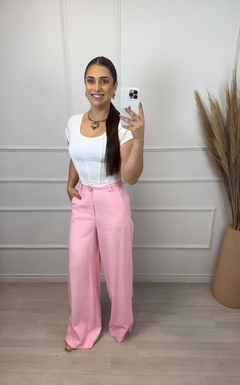 Cropped Pesponto Lily Off White - loja online