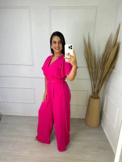 Macacao Pantalona Munique 1151 Pink na internet