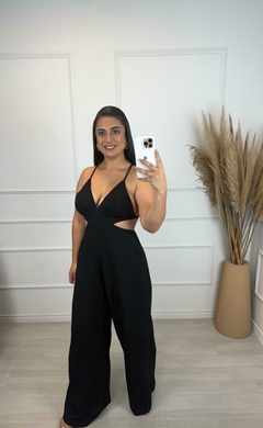 Macacão Pantalona Milla Preto - loja online