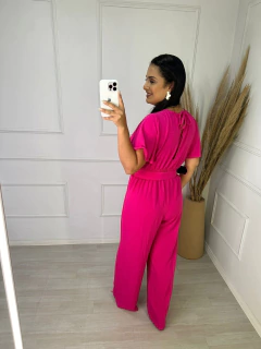 Macacao Pantalona Munique 1151 Pink - comprar online