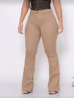 Calça Wide Leg Jeans Nude - AUTHENTIC STORE LTDA