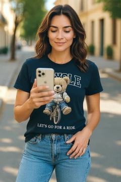 T-Shirt Bicycle Lets Go - comprar online