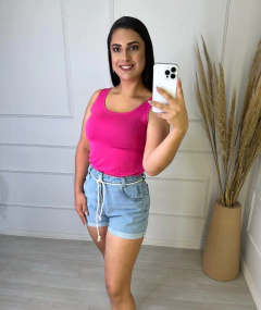 Imagem do Regata Alca Larga De Malha Pink