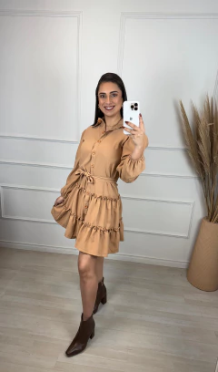 Vestido Alfaiataria Bianca Nude - loja online