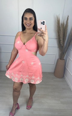 Imagem do Vestido Macaquinho Kelen Rosa 4645