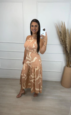 Imagem do Vestido Midi Camila Estampado Nude
