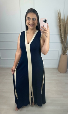 Imagem do Vestido Malha Solange Azul Marinho